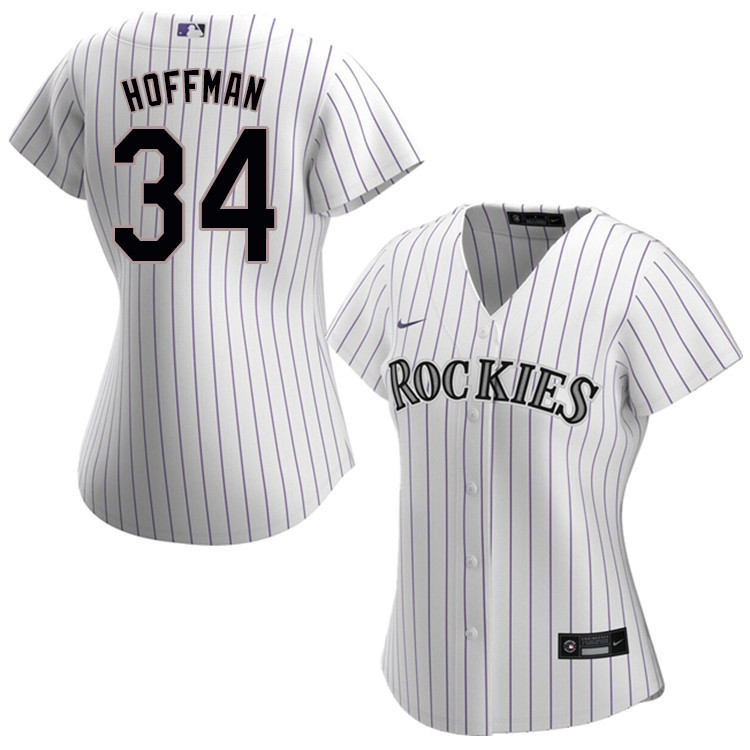 Nike Women #34 Jeff Hoffman Colorado Rockies Baseball Jerseys Sale-White